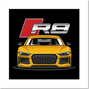 R8 V10 Performance (Vegas Yellow) Posters and Art